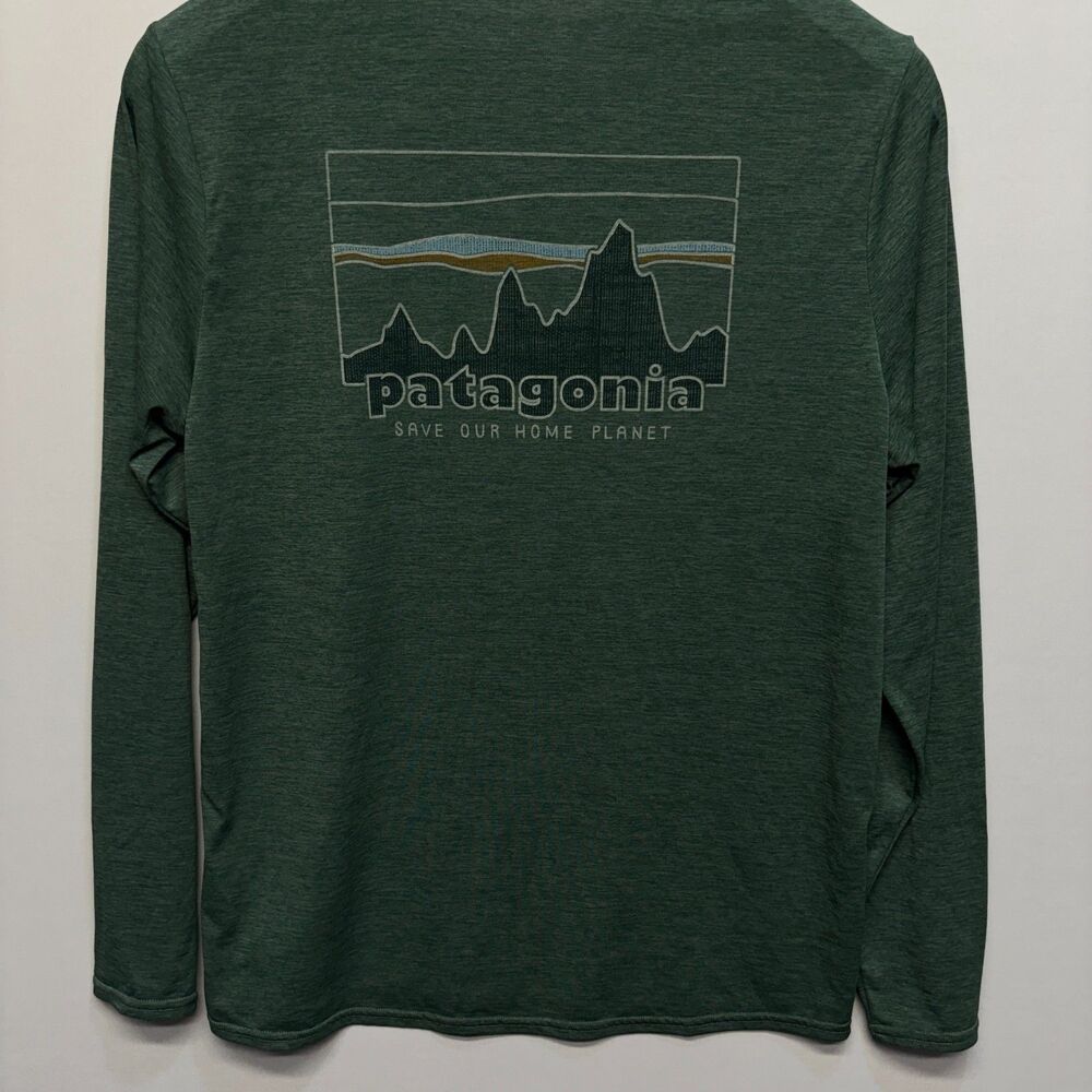 Patagonia Men Medium Long-Sleeved Capilene Cool Daily Graphic T-Shirt D112 -24 - Picture 13 of 15